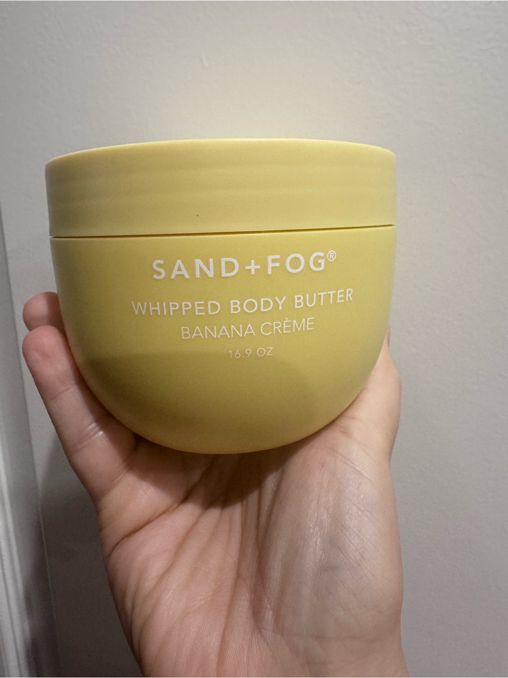 SAND+FOG Banana Crème Whipped Body Butter — Yellow